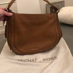 Michael Kors bag, leather, brown, medium size